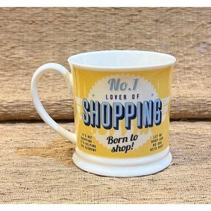 Born to Shop Mug Double Sided Graphics Shopaholic Gift